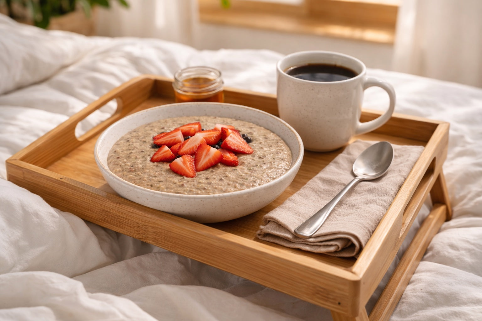 nourishmeal on breakfast tray